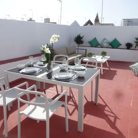 Atico Terraza Centro Ascensor Playa De La Caleta Daire