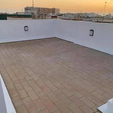 公寓 Atico Terraza Centro Ascensor Playa De La Caleta *